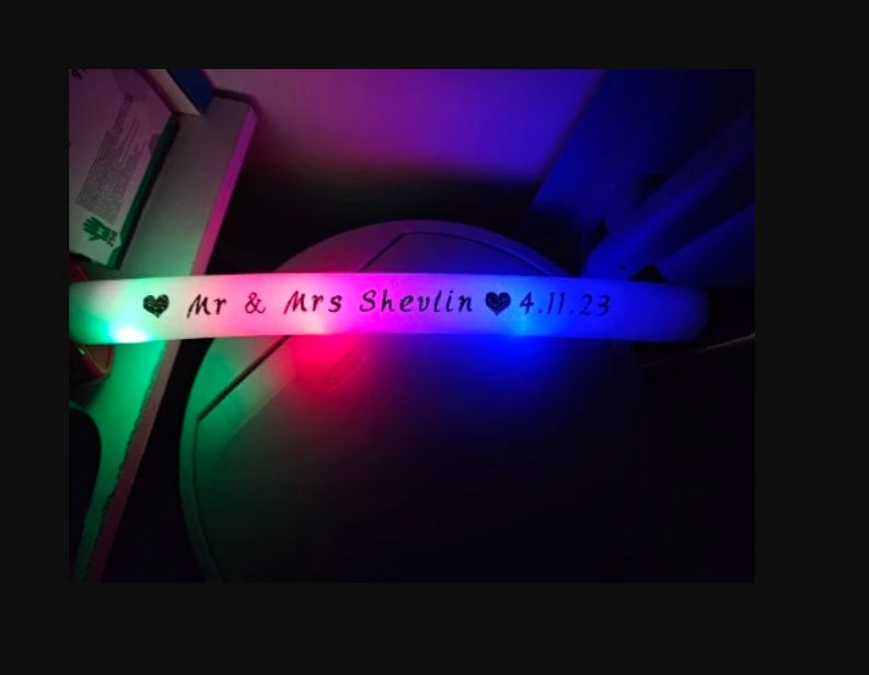 Custom LED Foam Glow Sticks, Personalized Light Flashing Glowstick, for
