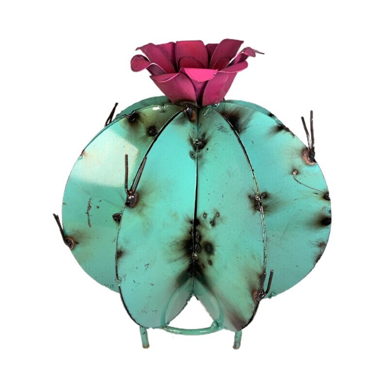 28cm Creative Cactus Mexican Metal Art Metal Cactus Sculpture Etsy