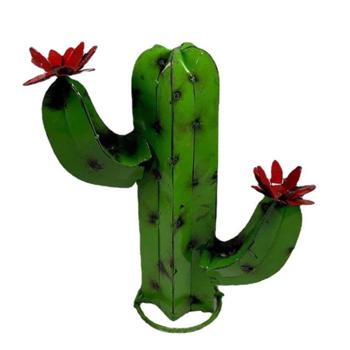 Size 2030cm Cactus Garden Sculpture Mexican Metal Art Metal Etsy