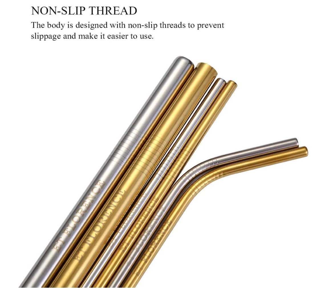 12 Cannucce Riusabili Colorate Per Feste - 65cm E 36.5cm, 8 Colori, In PETG E PVC - Foto 7