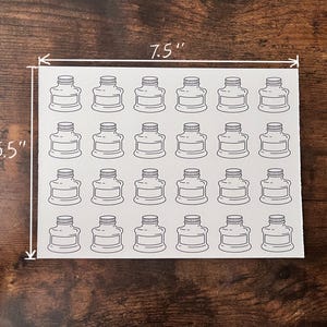 Color Swatch Card, 48/24 Bottle Double Sided, Water Resistant Ink on Watercolor Paper (100lbs) Suitable for Wet and Dry Media Swatching 10 of 5.5" sheets