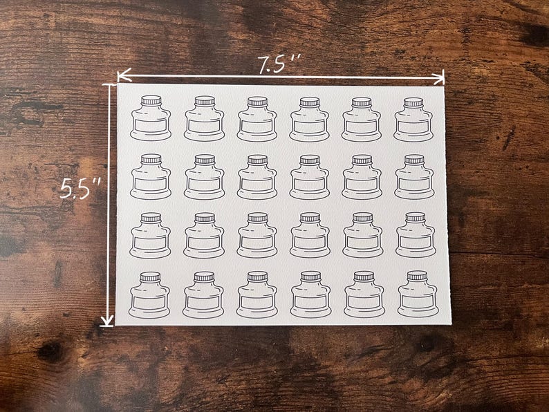 Color Swatch Card, 48/24 Bottle Double Sided, Water Resistant Ink on Watercolor Paper (100lbs) Suitable for Wet and Dry Media Swatching 10 of 5.5" sheets