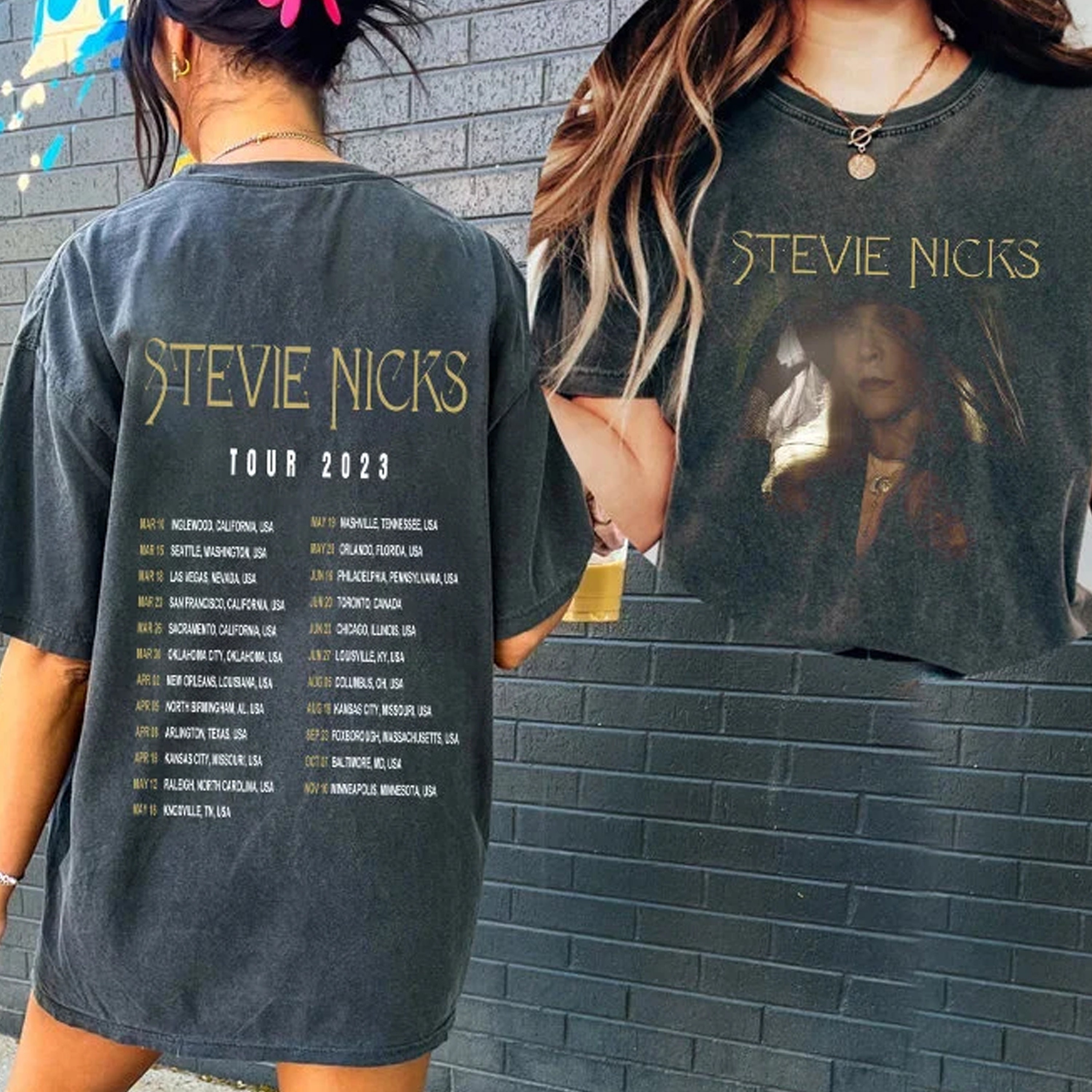 Discover Stevie Nicks Tour 2023 Shirt, Fleetwood Mac Band Tour 2023