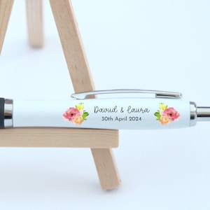 Personalised Wedding Favour Printed Pens, Bridesmaid Gift, Maid of Honour, Mother of Bride, Hen Party, Business, Logo, Pencil Ballpoint
