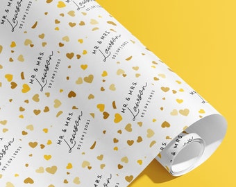 Personalizzato, Sig. e Sig.ra, Cognome, Carta da regalo, Carta da regalo, Personalizzato, Matrimonio, Festa, Fidanzamento, Coppie, Sposi novelli, Anniversario, Carta