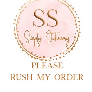 Please Rush My Order, Speedy Turnaround Expedited Production