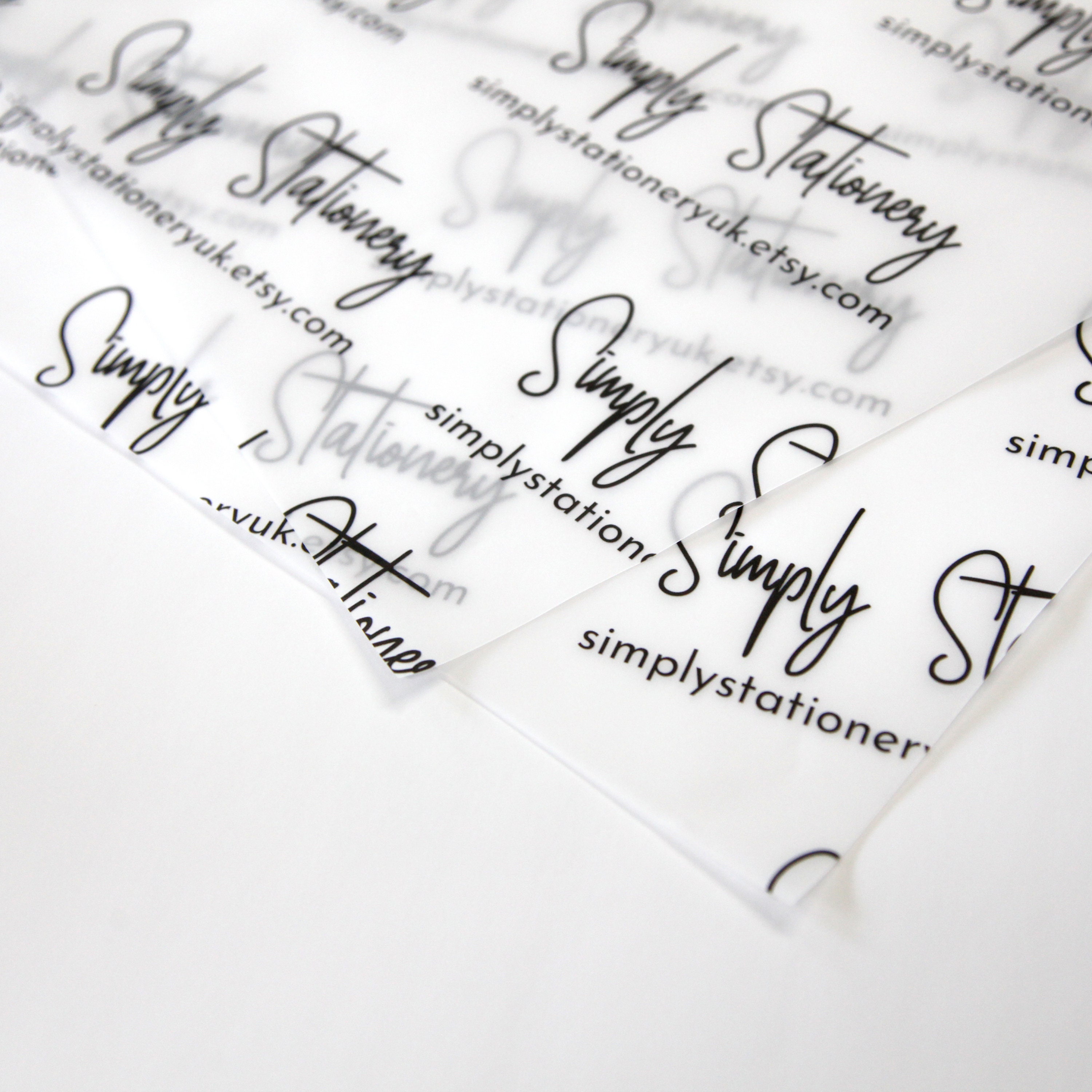 Personalised Vellum Paper Packing Paper Branded Packaging Etsy