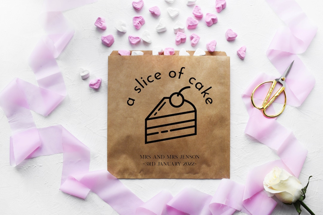 Personalised Paper Bags Cake Boxes Bags, Wedding Sweet Cart, Cake