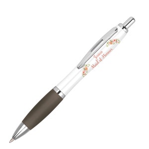 Personalised Printed Wedding Favour Pen, Bridesmaid Gift, Maid of Honour, Mother of the Bride, Gift, Hen Party Bridal Shower, Blush, Floral
