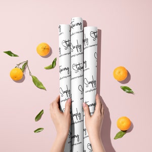 Personalised Wrapping Paper, Custom Gift Wrap, Customised Vellum Paper, Your Logo, Small Business, Packing Paper, Christmas Birthday Wedding