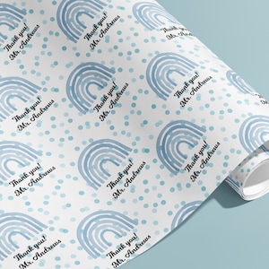 Papel de embrulho personalizado para professores, nomes, embrulho para presente, final de ano, arco-íris, personalizado, escola, festa, crianças, presentes, presentes, idades