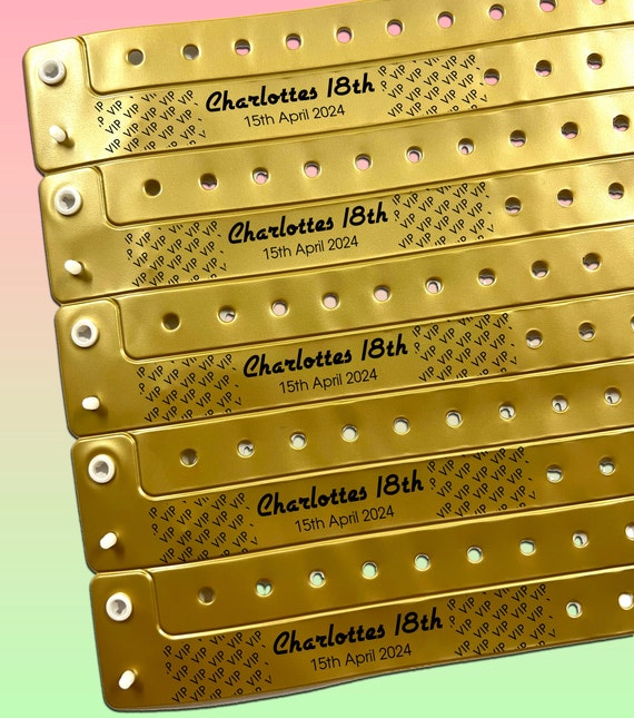 Personalised VIP Wristbands, Hen Party, Bridesmaids, Bracelet