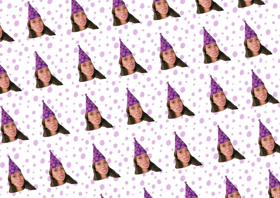 Personalised Your Photo Wrapping Paper, Custom Gift Wrap, Customised, Birthday Wrapping Paper, Funny, Christmas Gift Wrap, Secret Santa