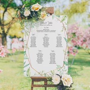 A1, A2, Tabela de assentos para casamento, Plano de assentos para casamento, Personalizado, Plano de mesa de casamento, Plano de mesa, Gráfico de assentos, Papel, Pôster, Exibição