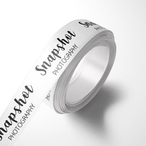 Personalised 25mm Ribbon. Satin Ribbon, Your Text Date, Gold, Rose Gold, Any Colour Wrapping, Gift, Business Branded, Wedding Gift Wrap
