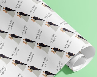 Personalizzato, Sig. e Sig.ra, Cognome, Carta da regalo, Carta da regalo, Personalizzato, Matrimonio, Festa, Fidanzamento, Coppie, Sposi novelli, Anniversario, Carta