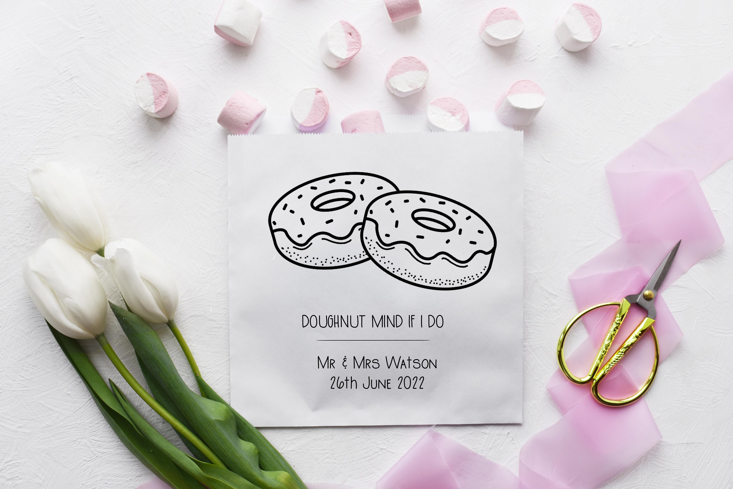 Personalised Paper Sweet Bags Treat Bags Wedding Sweet Cart Etsy UK