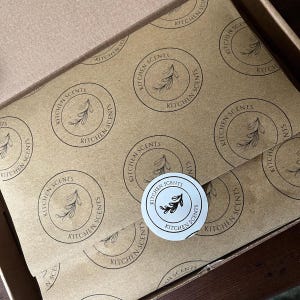 Personalised Kraft Paper, 900mm Wide, Packing Paper, Branded Packaging Premium Kraft, Your Logo Paper 90gsm, Tissue paper, Recyclable