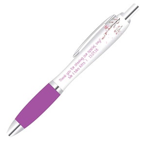 Personalised Wedding Favour Printed Pens, Bridesmaid Gift, Maid of Honour, Mother of Bride, Hen Party, Business, Logo, Pencil Ballpoint