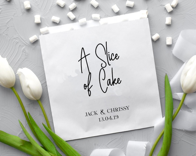 Personalised Paper Bags Cake Boxes Bags Wedding Sweet Cart Etsy
