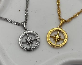 STAY - Straykids New Broken Compass Necklace,