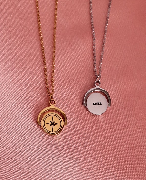 Ateez - Spinning Compass Necklace - Etsy