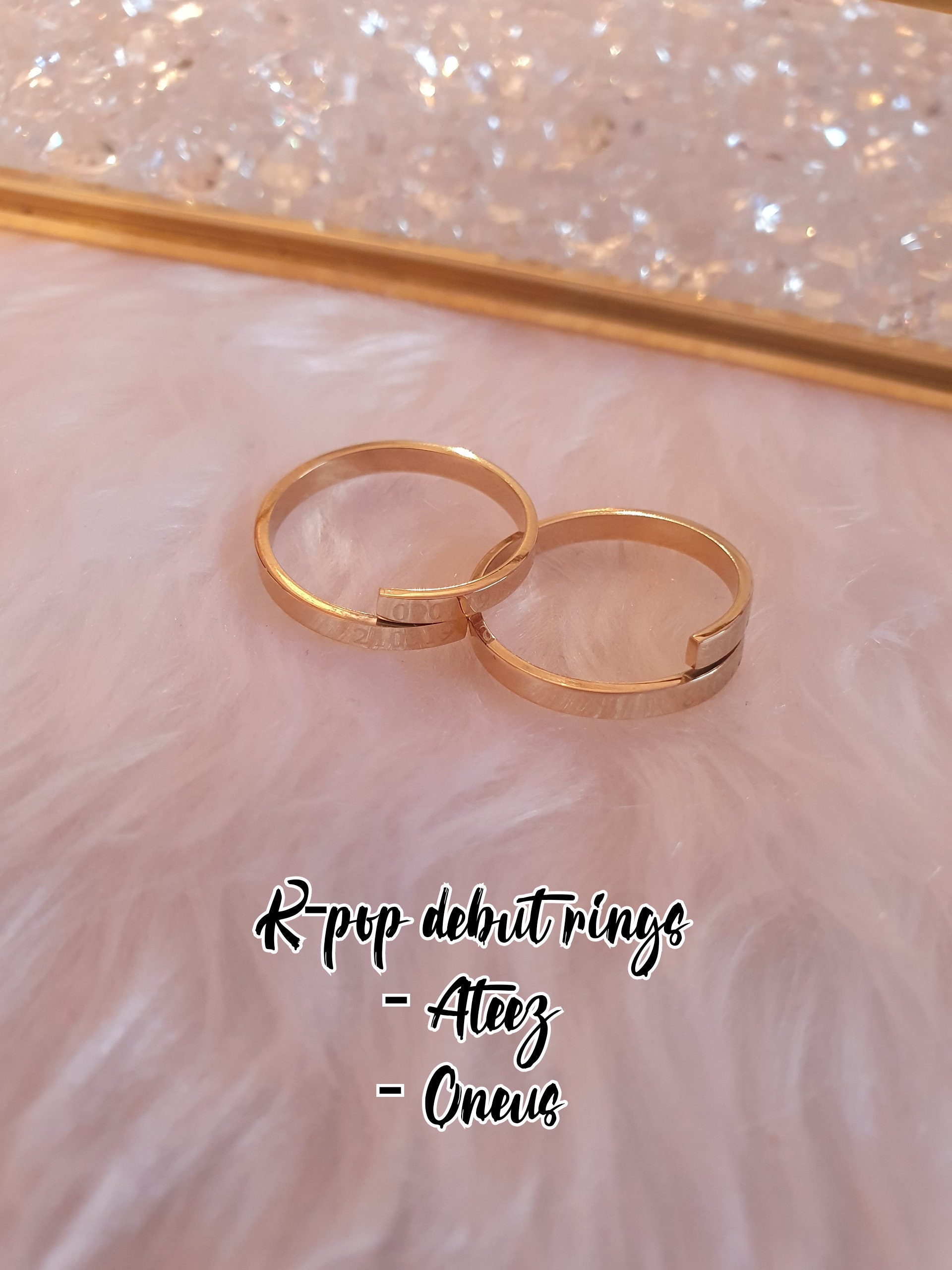 K-Pop Debut rings (Ateez and Oneus)