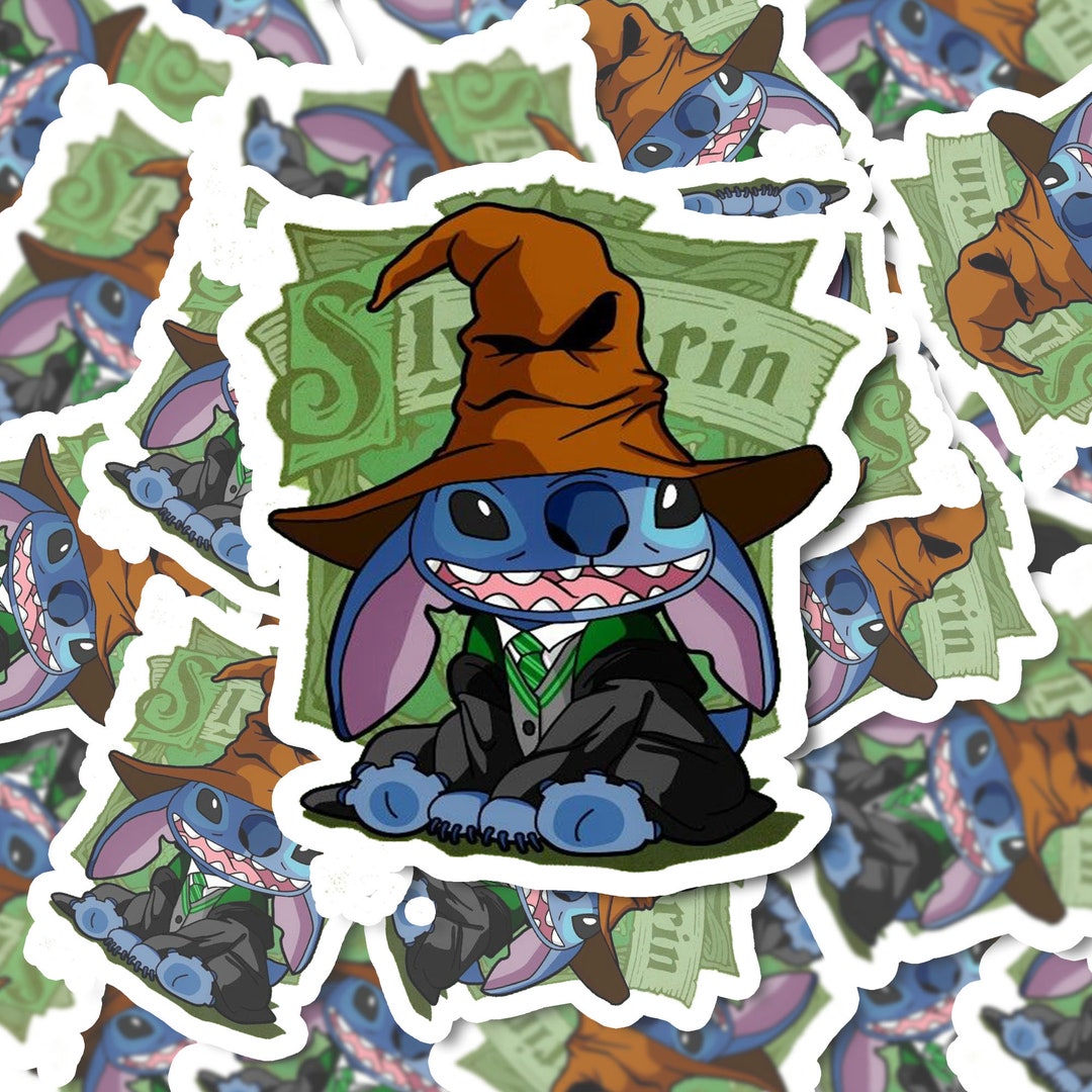 Wizard Stitch Sticker, Magic Wizard Sticker, Stitch Hogwarts Sticker ...