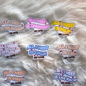 Stray Kids Stickers |  |Waterproof Stickers| (Wolf Chan, Lee Bit, Dwaekki, Jiniret, Han Quokka, BbokAri, PuppyM, FoxI.Ny)