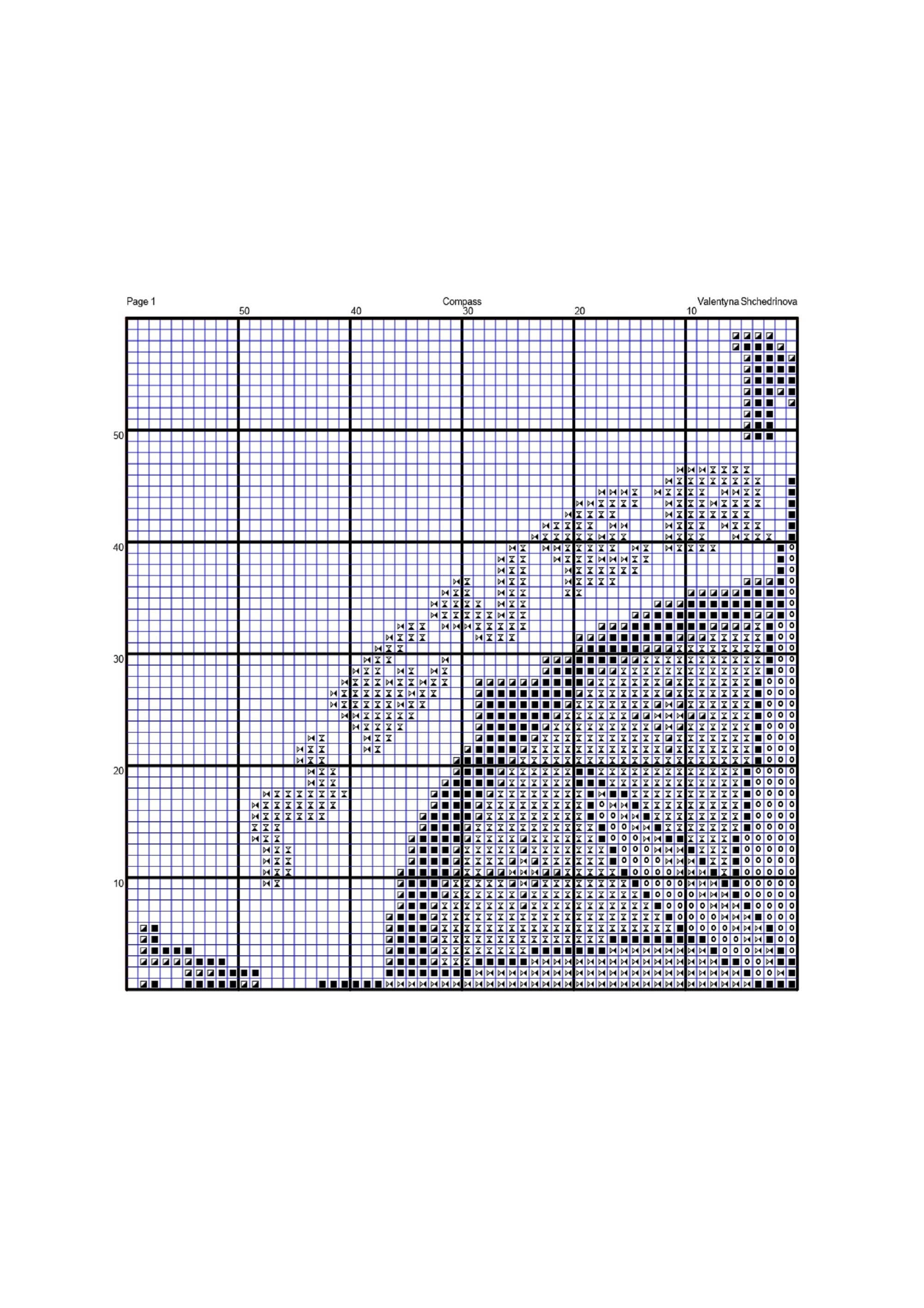 Compass Rose Cross Stitch Pattern PDF Digital Download - Etsy