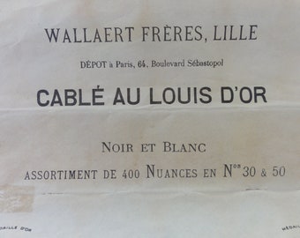 1900: LOUIS D 'OR Sewing Thread Black France 457 Meters - Etsy