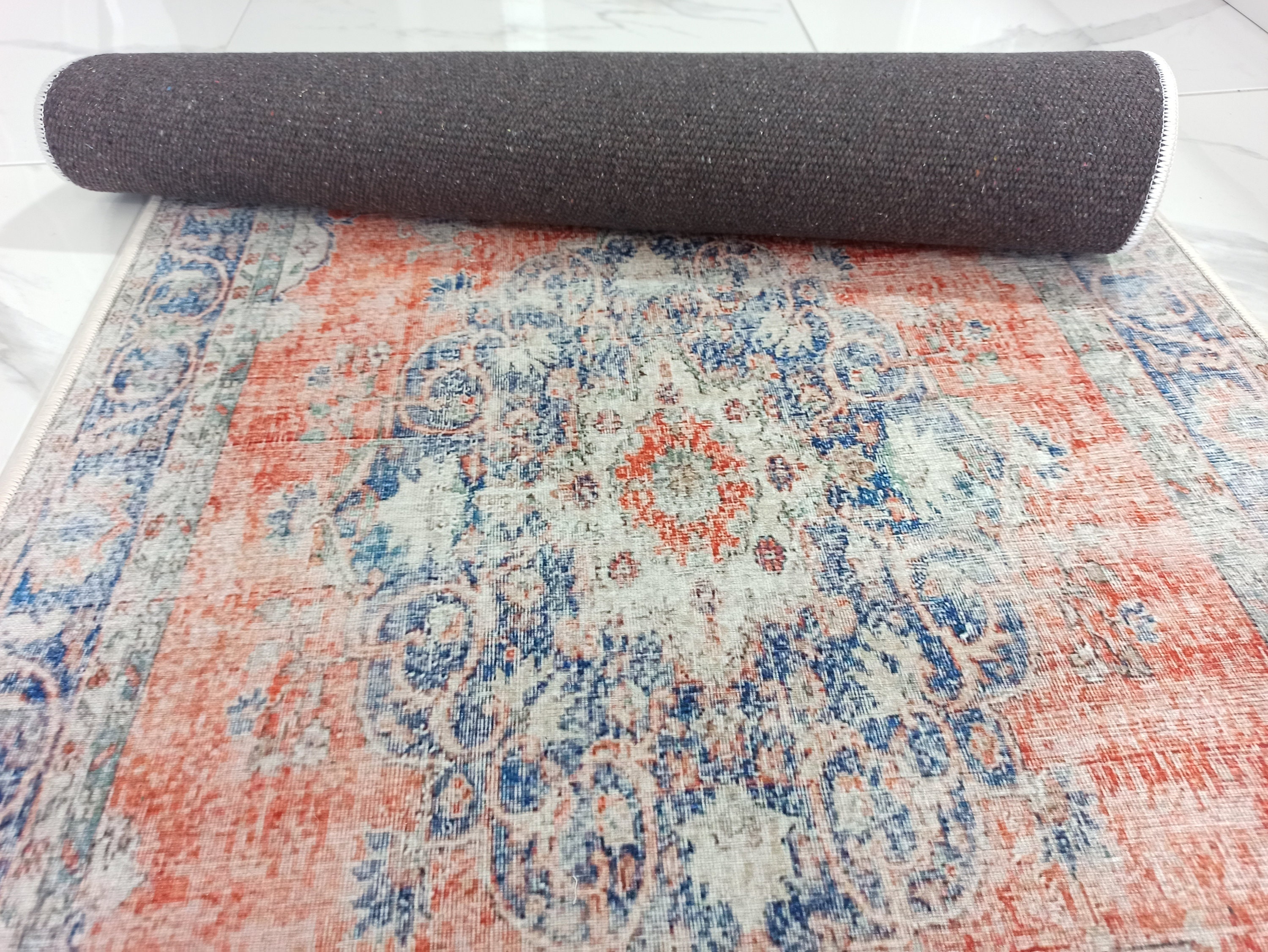 EVA Runner Turkish Rug Vintage Distressed Looks Faded - Etsy