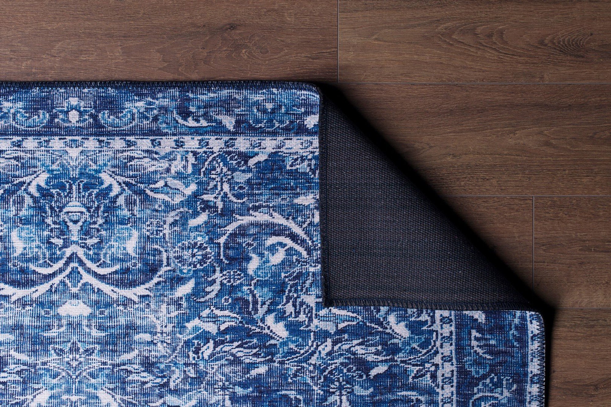 BULUD Vintage rug looks Dark Blue Luxurious Medieval Etsy