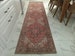 MINA | Heriz Design Luxury Oriental Rug, Persian Pattern Antique look Runners, Geometric Medallion Living Room Decor, Hariz Distressed Red 