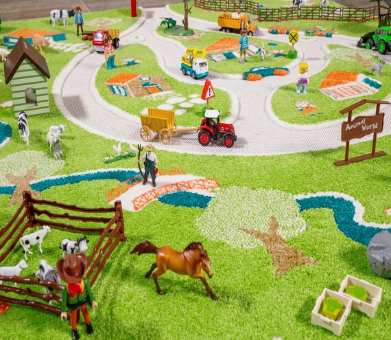 farm floor play mat