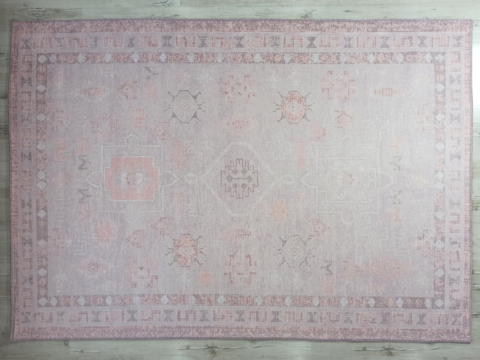 COLE Persian Style Pink Neutral Vintage Rug Natural Beige Etsy UK