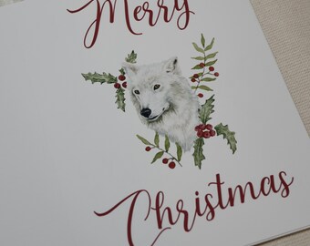 Wolf Christmas Card