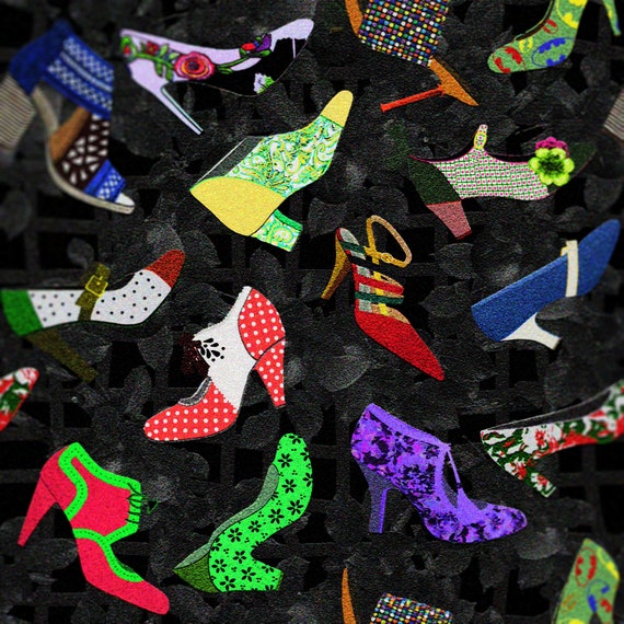 Cotton Fabric, Designer Fabric shoes, Suitable for Clothing, Decoration,  Bags, Accessories. 