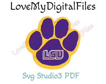 Lsu Tigers Svg Etsy