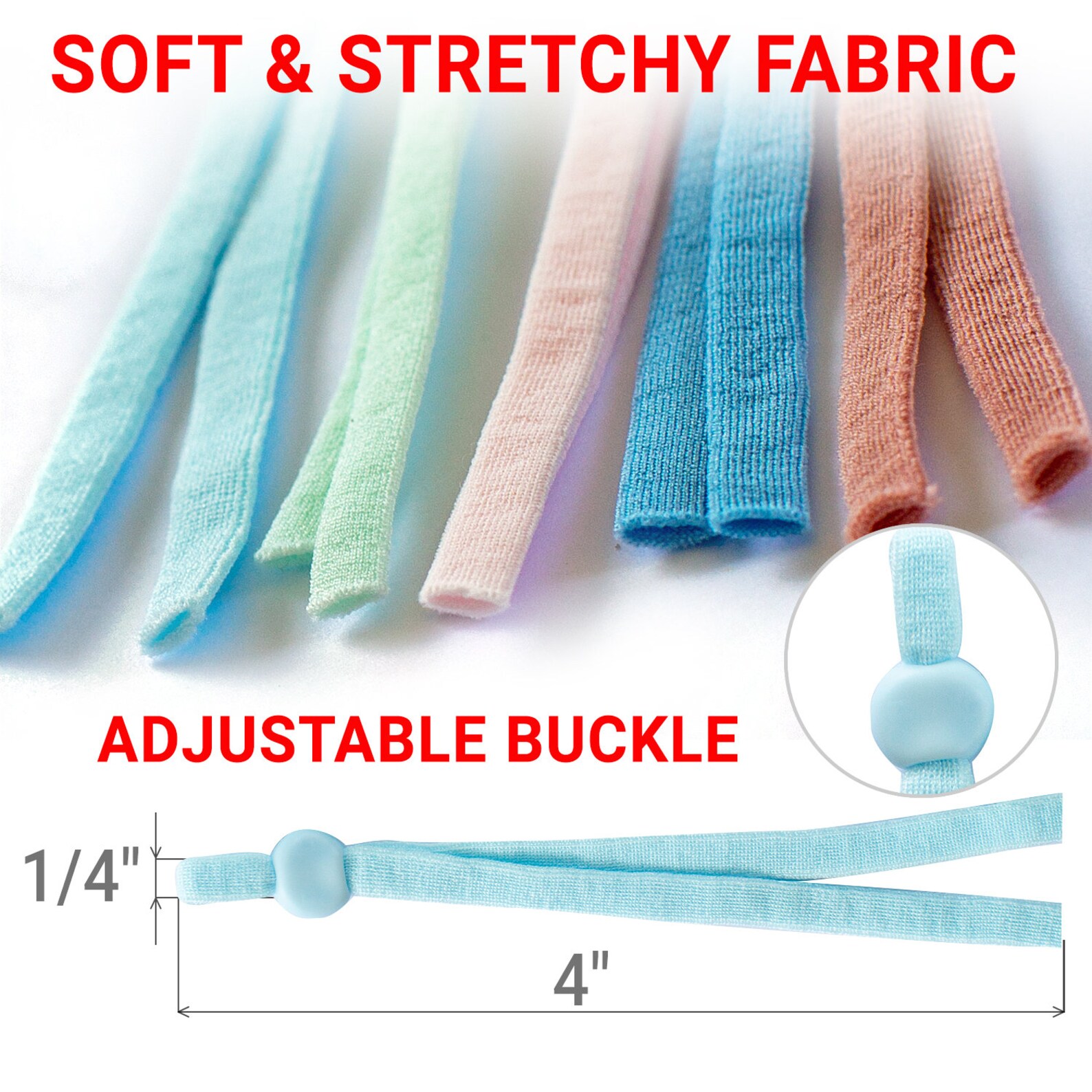 Adjustable Elastic Bands for Face Mask Flat Elastic Straps Etsy