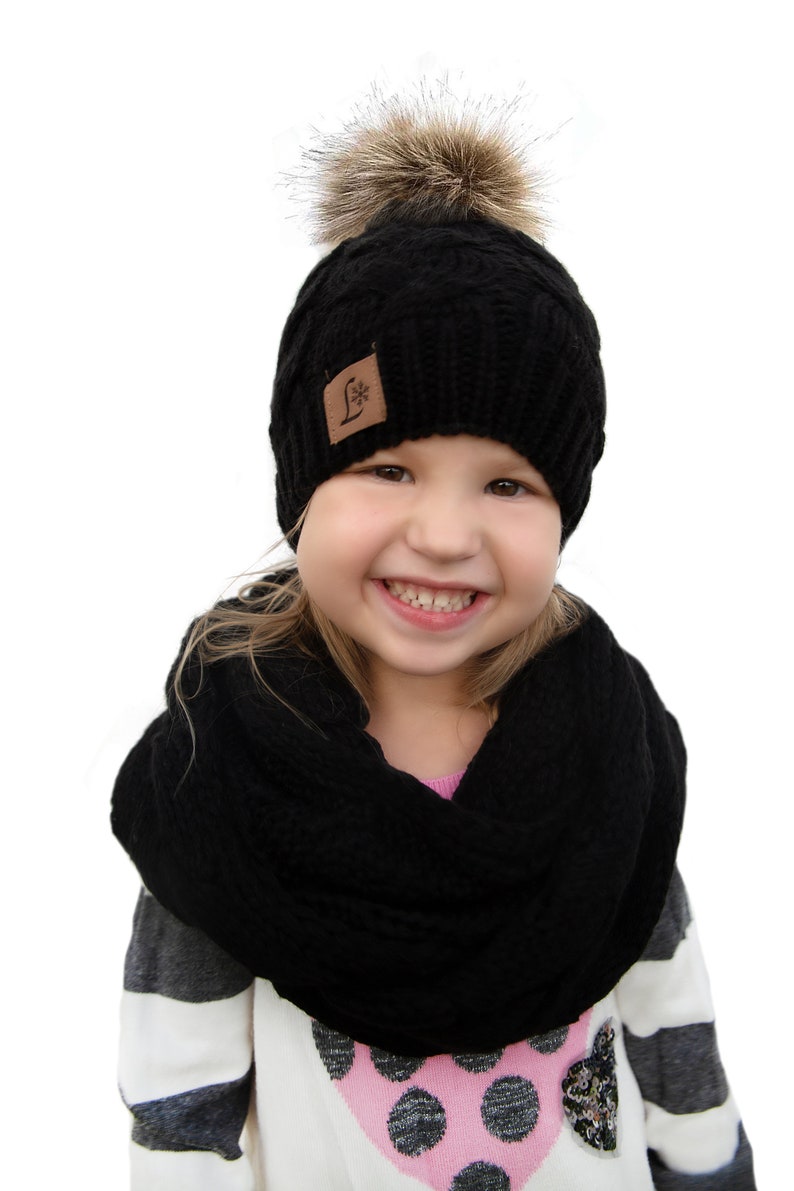 Hat and infinity scarf Hat girls online Cute winter outfits Etsy