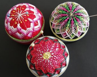 Coussin à épingles Temari
