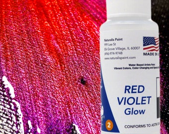 Naturalis RED VIOLET Glow color changing artists paint