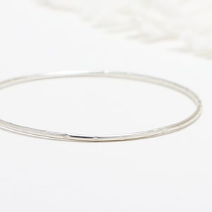 Bangles, Minimalist Bracelet, Silver Bangle, Bangle Bracelet, Stackable Bangles, Dainty Bracelet, Bracelet For Women Celebration Bangle image 1