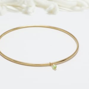 Minimalist Bracelet Gold, Gold Bangle, Bangles, Bangle Bracelet, Stackable Bangles, Dainty Bracelet, Bracelet For Women | The August Bangle