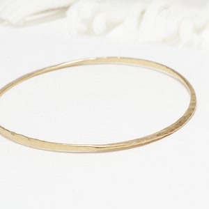 Bangle Bracelet, Gold Bangle, Minimalist Bracelet Gold, Bangles, Stackable Bangles,Dainty Bracelet, Bracelets For Women Celebration Bangle image 1