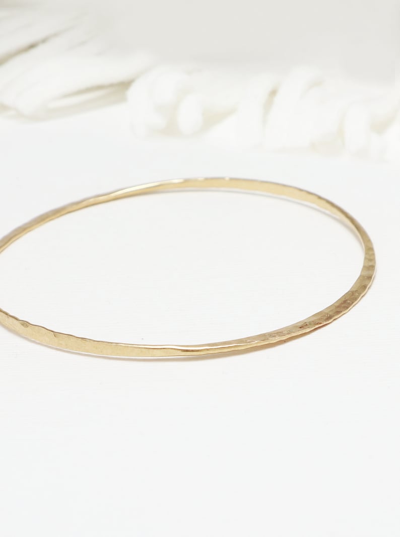 Bangle Bracelet, Gold Bangle, Minimalist Bracelet Gold, Bangles, Stackable Bangles,Dainty Bracelet, Bracelets For Women Celebration Bangle image 1