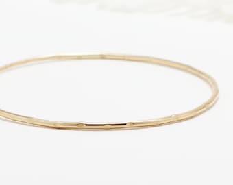 Gold Bangle, Minimalist Bracelet Gold, Bangles, Bangle Bracelet, Stackable Bangles, Dainty Bracelet, Bracelet For Women | Celebration Bangle