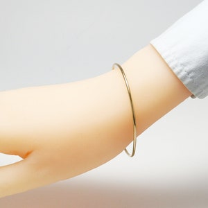 gold fill bangle, thin gold bangle, gold bangle, gold bracelet, bangle bracelet, gold fill bracelet,gold bangle bracelet Celebration Bangle image 3