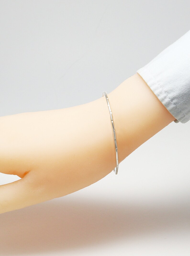 Bangles, Minimalist Bracelet, Silver Bangle, Bangle Bracelet, Stackable Bangles, Dainty Bracelet, Bracelet For Women Celebration Bangle image 3